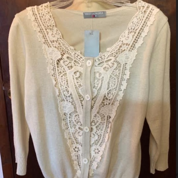 Lace & Knit Sweater by Dressing De Jola - Picture 1 of 1